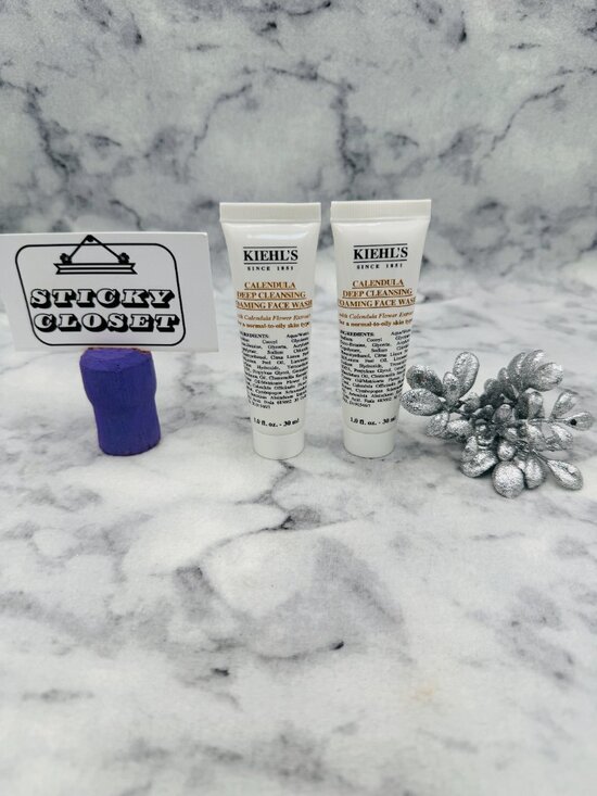 Kiehl's Other - Kiehls Skincare Set-Calendula Deep Cleansing Foaming Face Wash,3 x 30ml-2pc-NEW